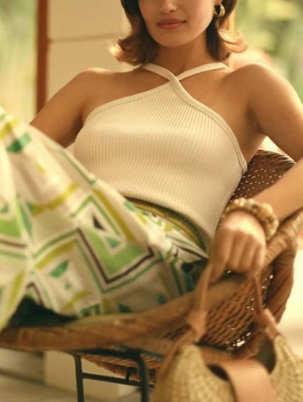 Anthropologie T.La Ribbed Halter Tank